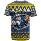 Merry Queensland Cowboys Personalised T Shirt Christmas Rugby League Spirit - Aussie Hoodie