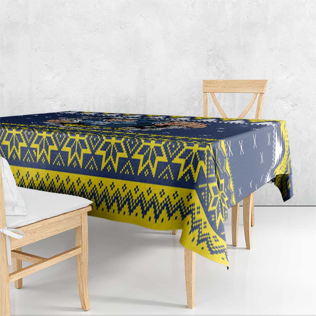 Merry Queensland Cowboys Personalised Tablecloth Christmas Rugby League Spirit - Aussie Hoodie