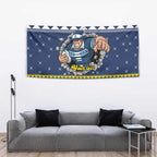 Merry Queensland Cowboys Personalised Tapestry Christmas Rugby League Spirit - Aussie Hoodie