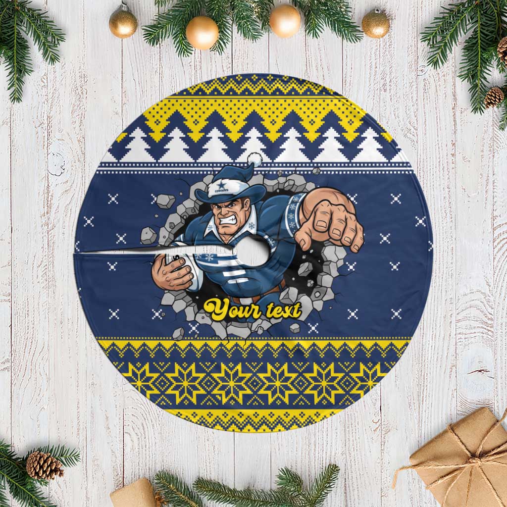 Merry Queensland Cowboys Personalised Tree Skirt Christmas Rugby League Spirit - Aussie Hoodie