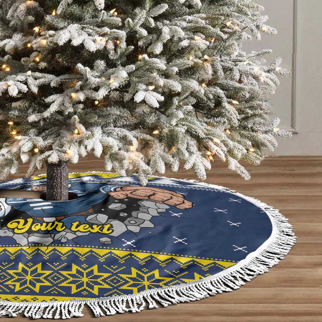Merry Queensland Cowboys Personalised Tree Skirt Christmas Rugby League Spirit - Aussie Hoodie