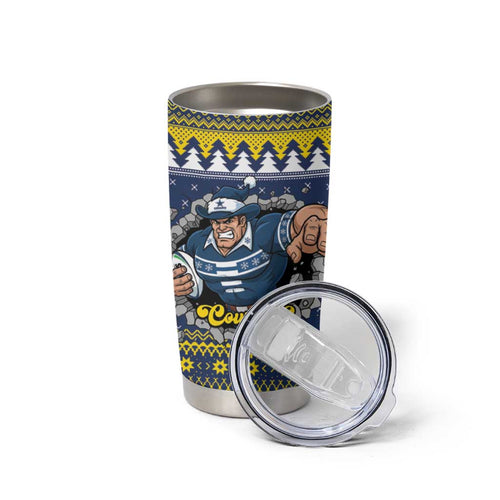 Merry Queensland Cowboys Personalised Tumbler Cup Christmas Rugby League Spirit - Aussie Hoodie