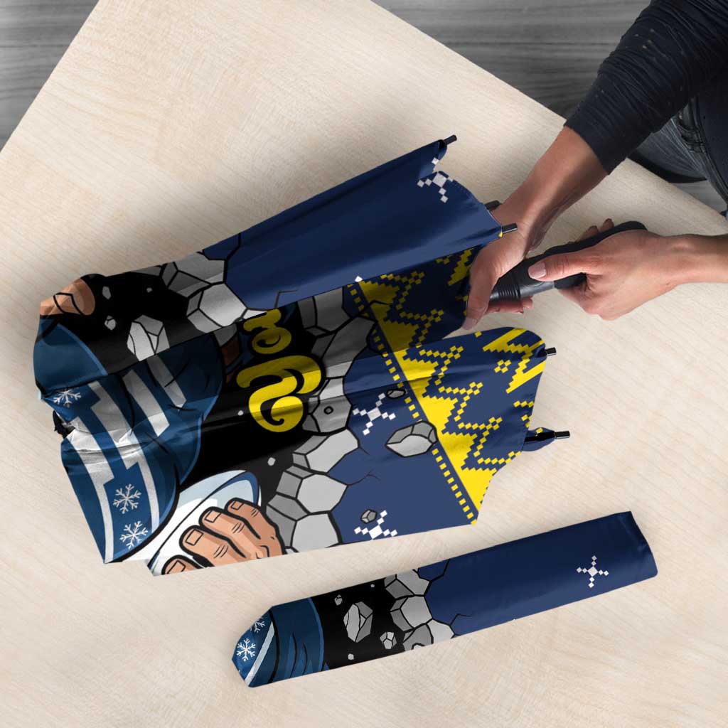 Merry Queensland Cowboys Personalised Umbrella Christmas Rugby League Spirit - Aussie Hoodie