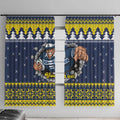 Merry Queensland Cowboys Personalised Window Curtain Christmas Rugby League Spirit - Aussie Hoodie
