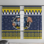 Merry Queensland Cowboys Personalised Window Curtain Christmas Rugby League Spirit - Aussie Hoodie