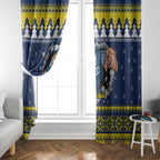 Merry Queensland Cowboys Personalised Window Curtain Christmas Rugby League Spirit - Aussie Hoodie