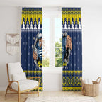 Merry Queensland Cowboys Personalised Window Curtain Christmas Rugby League Spirit - Aussie Hoodie