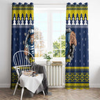 Merry Queensland Cowboys Personalised Window Curtain Christmas Rugby League Spirit - Aussie Hoodie