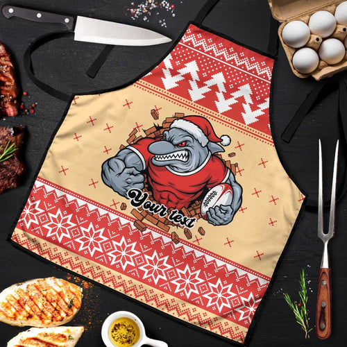 Redcliffe Strong Dolphins Personalised Apron Christmas Rugby League Spirit - Aussie Hoodie