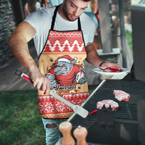 Redcliffe Strong Dolphins Personalised Apron Christmas Rugby League Spirit - Aussie Hoodie