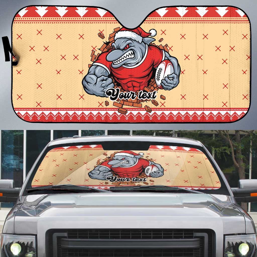 Redcliffe Strong Dolphins Personalised Auto Sun Shade Christmas Rugby League Spirit - Aussie Hoodie