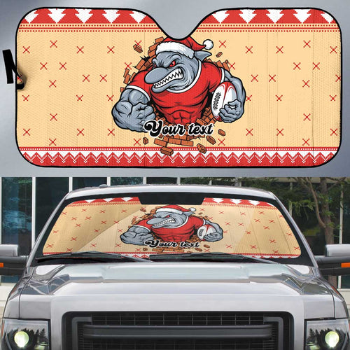 Redcliffe Strong Dolphins Personalised Auto Sun Shade Christmas Rugby League Spirit - Aussie Hoodie