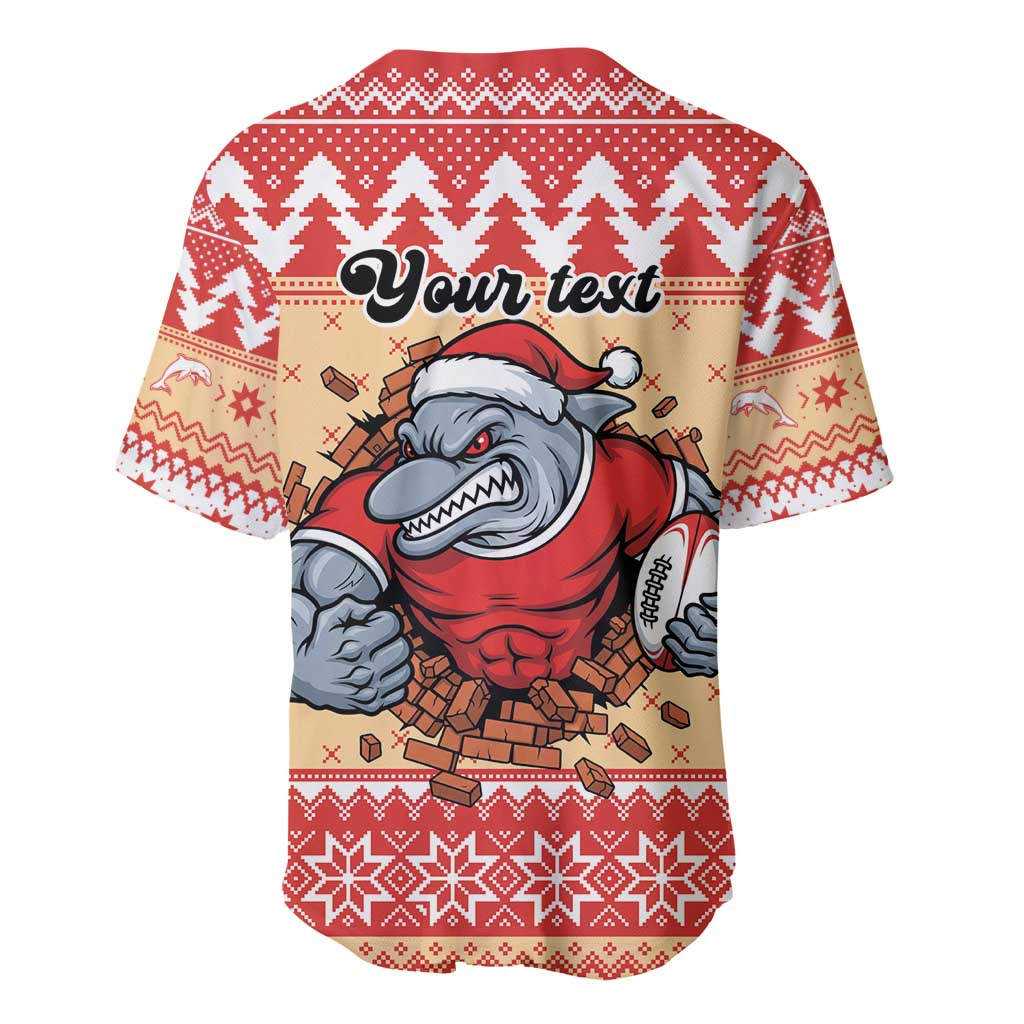 Redcliffe Strong Dolphins Personalised Baseball Jersey Christmas Rugby League Spirit - Aussie Hoodie