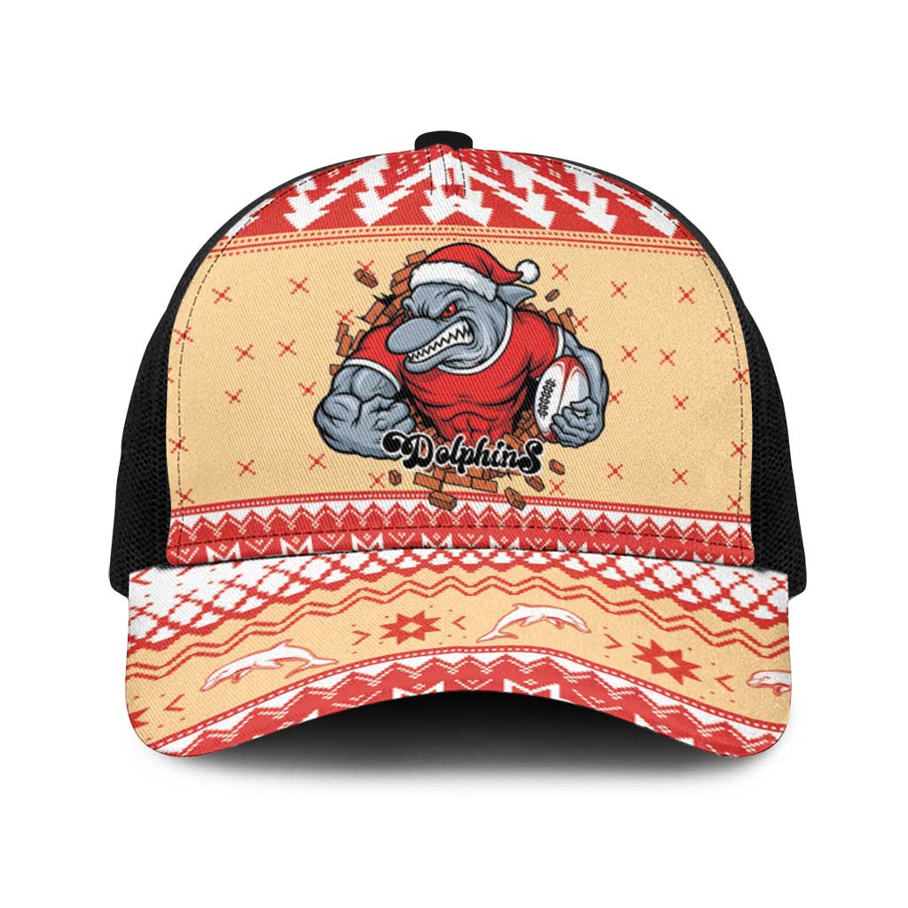 Redcliffe Strong Dolphins Baseball Net Cap Christmas Rugby League Spirit - Aussie Hoodie
