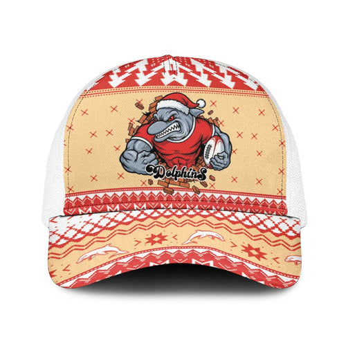 Redcliffe Strong Dolphins Baseball Net Cap Christmas Rugby League Spirit - Aussie Hoodie