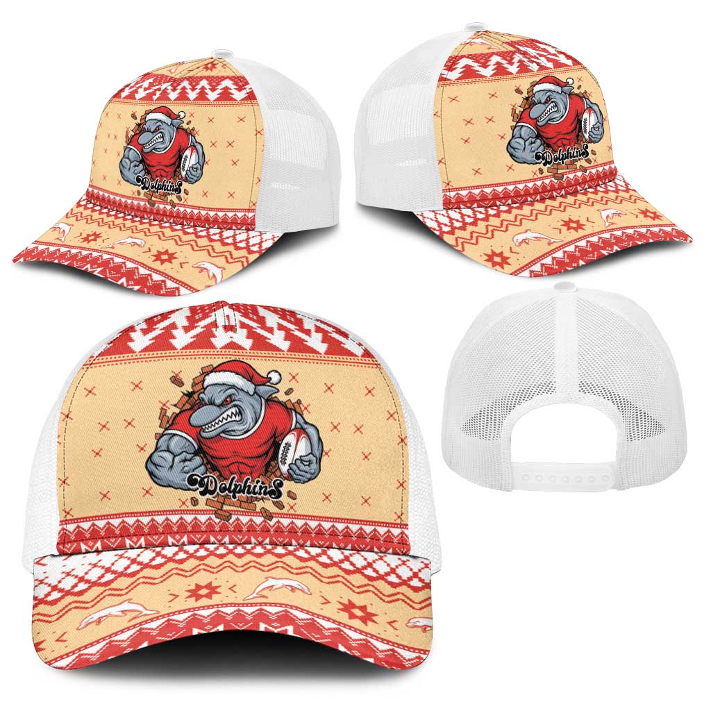 Redcliffe Strong Dolphins Baseball Net Cap Christmas Rugby League Spirit - Aussie Hoodie