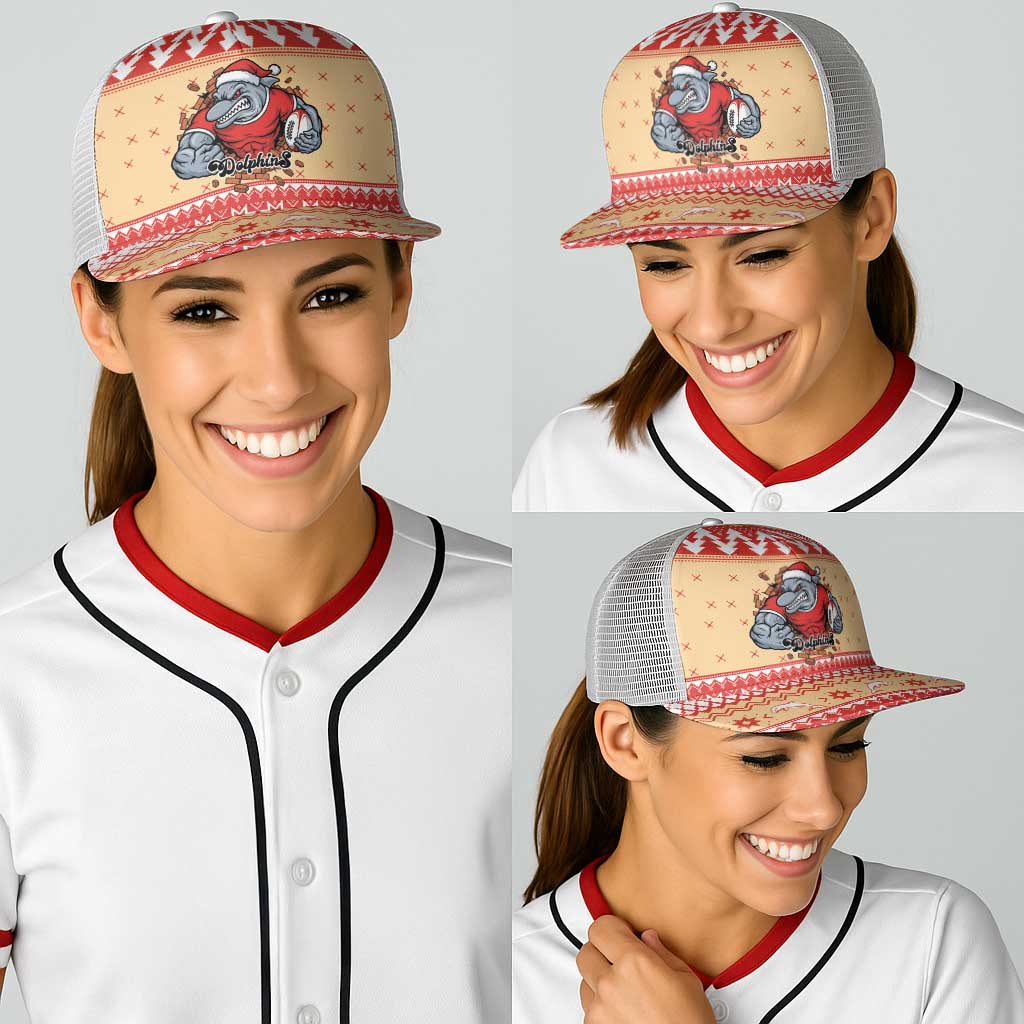 Redcliffe Strong Dolphins Baseball Net Cap Christmas Rugby League Spirit - Aussie Hoodie