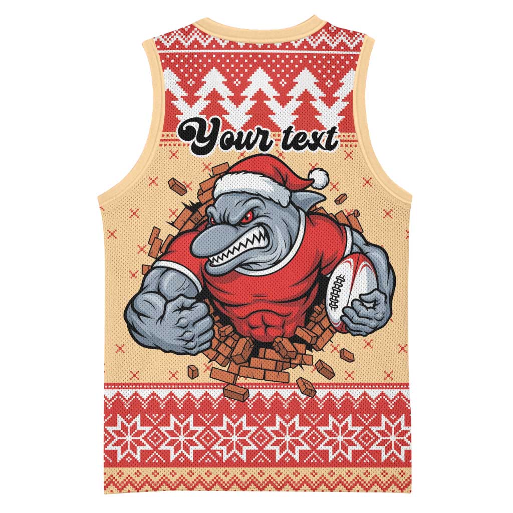 Redcliffe Strong Dolphins Personalised Basketball Jersey Christmas Rugby League Spirit - Aussie Hoodie