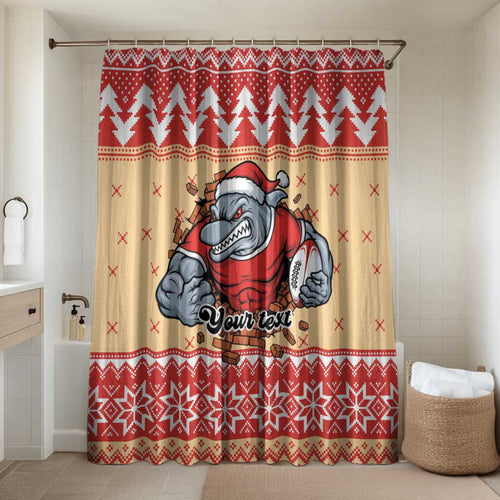 Redcliffe Strong Dolphins Personalised Bathroom Set Christmas Rugby League Spirit - Aussie Hoodie