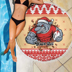 Redcliffe Strong Dolphins Personalised Beach Blanket Christmas Rugby League Spirit - Aussie Hoodie