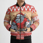 Redcliffe Strong Dolphins Personalised Bomber Puffer Jacket Christmas Rugby League Spirit - Aussie Hoodie