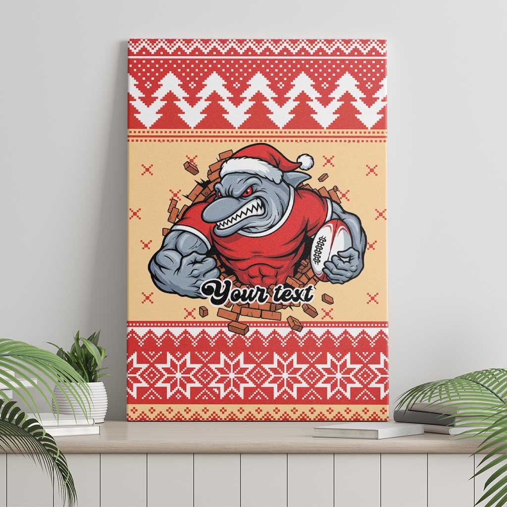 Redcliffe Strong Dolphins Personalised Canvas Wall Art Christmas Rugby League Spirit - Aussie Hoodie