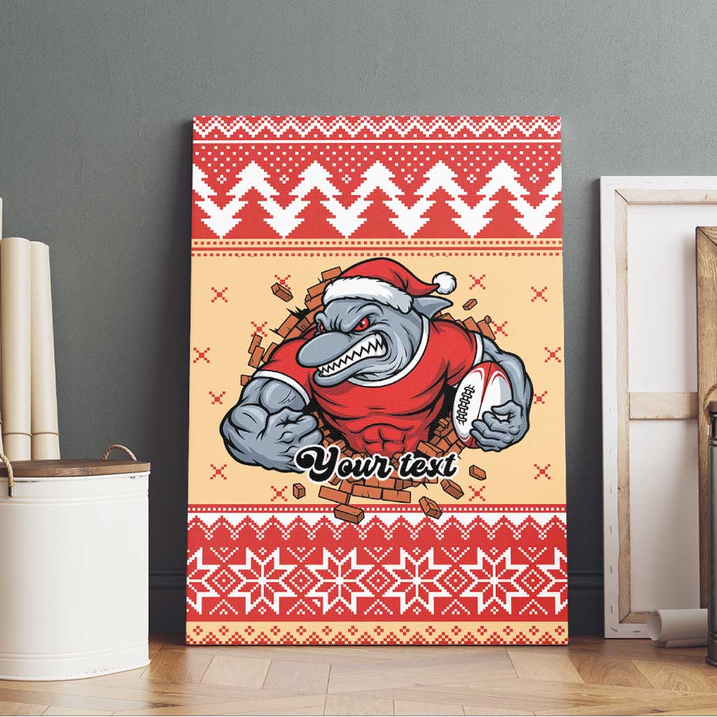 Redcliffe Strong Dolphins Personalised Canvas Wall Art Christmas Rugby League Spirit - Aussie Hoodie