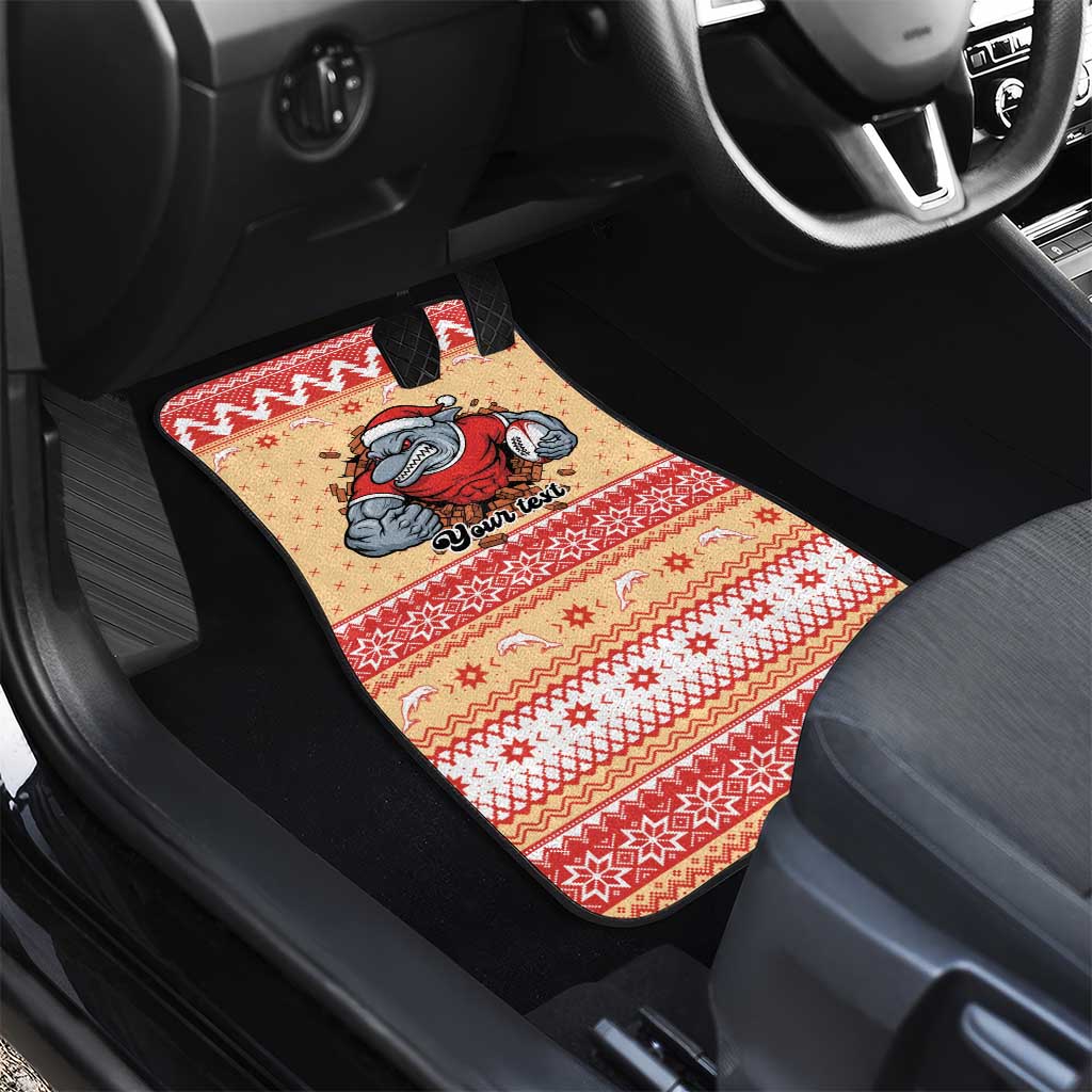 Redcliffe Strong Dolphins Personalised Car Mats Christmas Rugby League Spirit - Aussie Hoodie