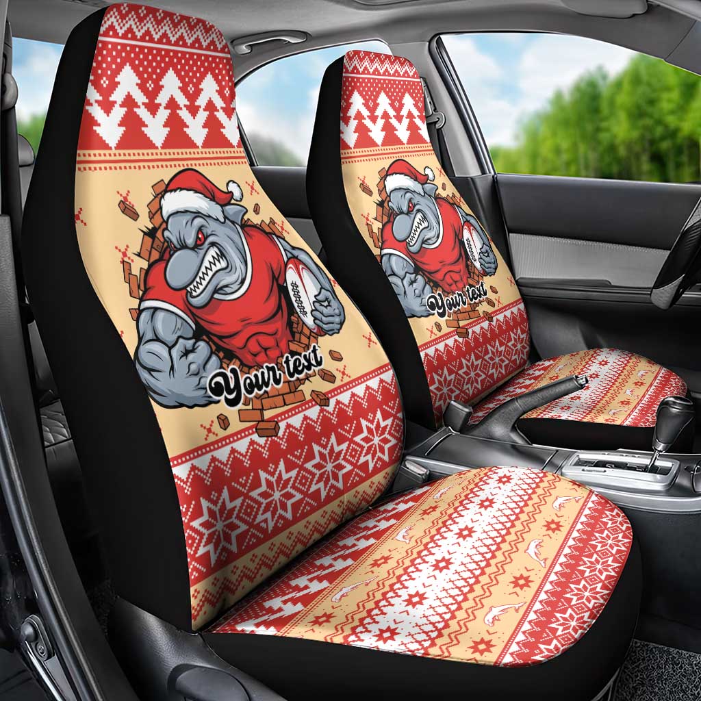 Redcliffe Strong Dolphins Personalised Car Seat Cover Christmas Rugby League Spirit - Aussie Hoodie