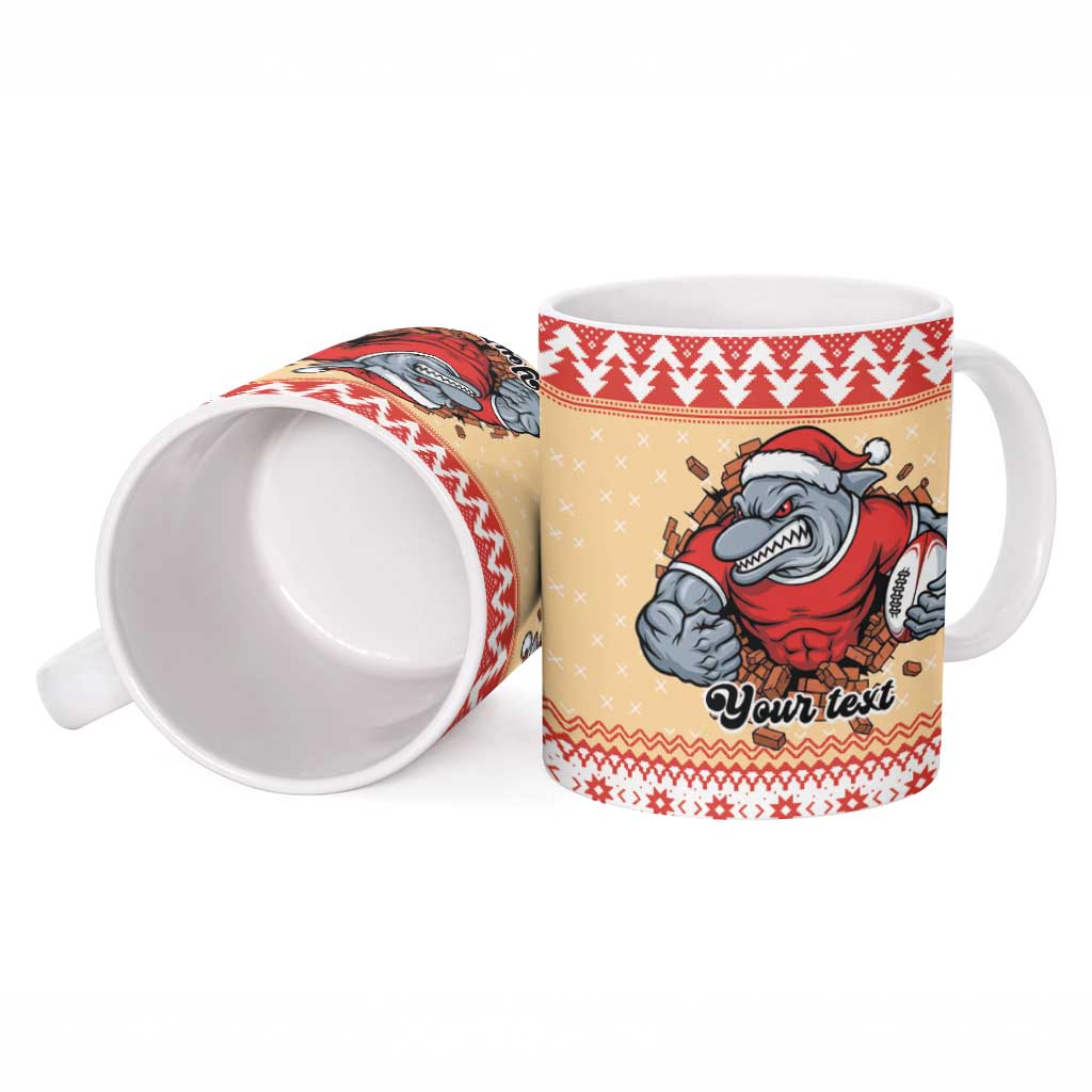 Redcliffe Strong Dolphins Personalised Ceramic Mug Christmas Rugby League Spirit - Aussie Hoodie