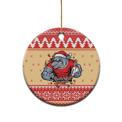 Redcliffe Strong Dolphins Personalised Ceramic Ornament Christmas Rugby League Spirit - Aussie Hoodie
