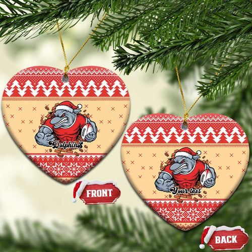 Redcliffe Strong Dolphins Personalised Ceramic Ornament Christmas Rugby League Spirit - Aussie Hoodie