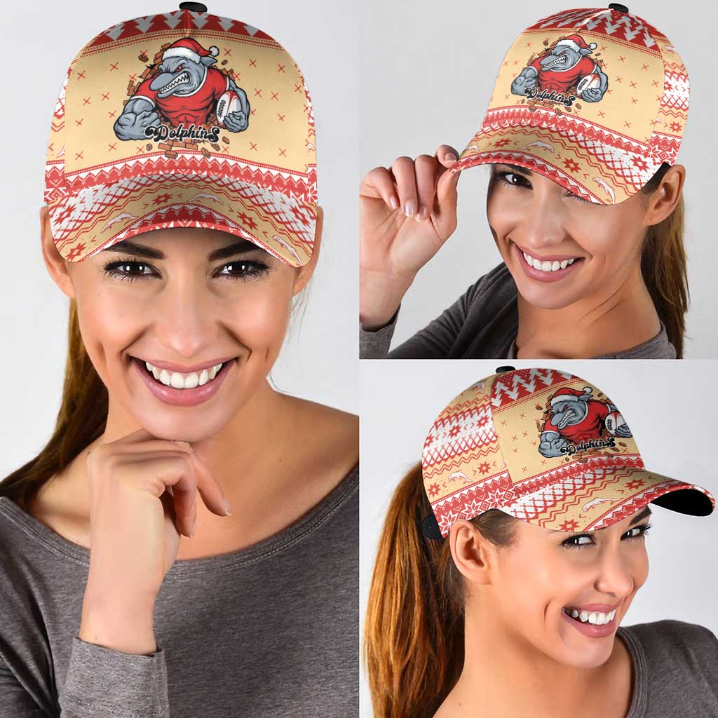 Redcliffe Strong Dolphins Classic Cap Christmas Rugby League Spirit - Aussie Hoodie