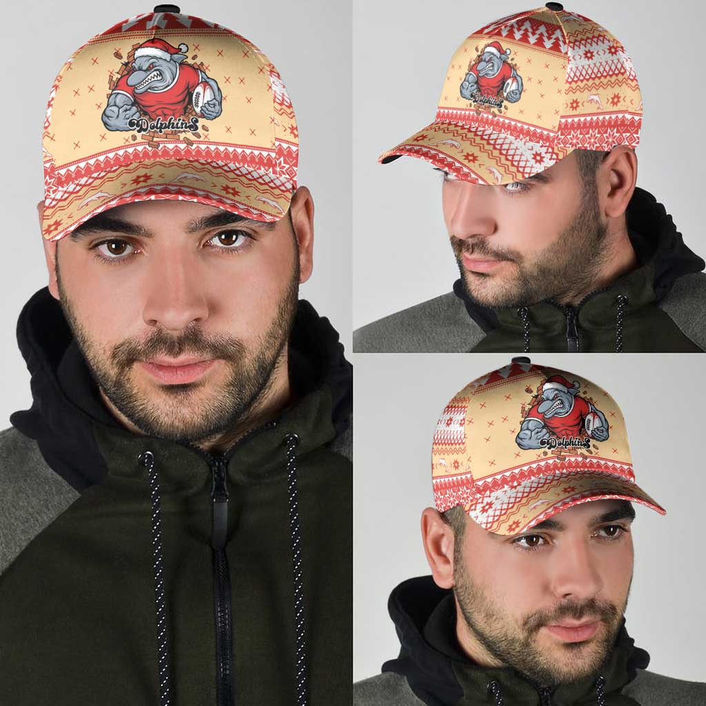 Redcliffe Strong Dolphins Classic Cap Christmas Rugby League Spirit - Aussie Hoodie