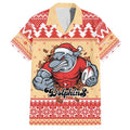 Redcliffe Strong Dolphins Personalised Family Matching Long Sleeve Bodycon Dress and Hawaiian Shirt Christmas Rugby League Spirit - Aussie Hoodie