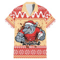 Redcliffe Strong Dolphins Personalised Family Matching Mermaid Dress and Hawaiian Shirt Christmas Rugby League Spirit - Aussie Hoodie