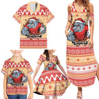 Redcliffe Strong Dolphins Personalised Family Matching Summer Maxi Dress and Hawaiian Shirt Christmas Rugby League Spirit - Aussie Hoodie