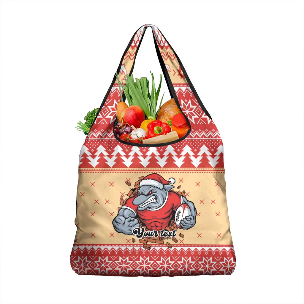 Redcliffe Strong Dolphins Personalised Grocery Bag Christmas Rugby League Spirit - Aussie Hoodie