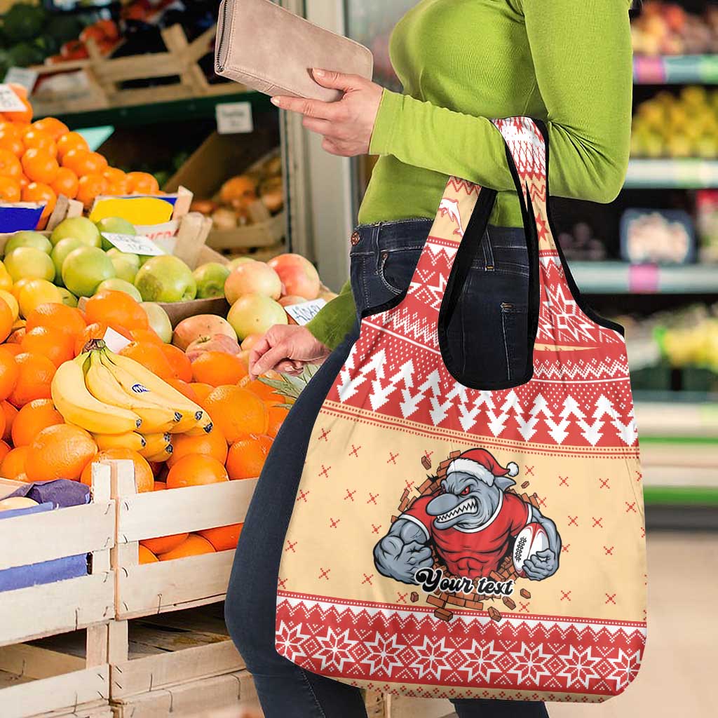 Redcliffe Strong Dolphins Personalised Grocery Bag Christmas Rugby League Spirit - Aussie Hoodie