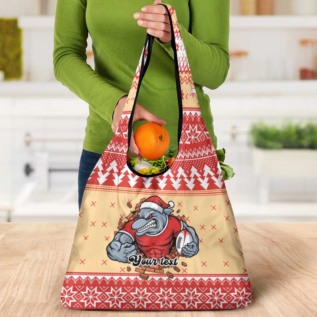 Redcliffe Strong Dolphins Personalised Grocery Bag Christmas Rugby League Spirit - Aussie Hoodie