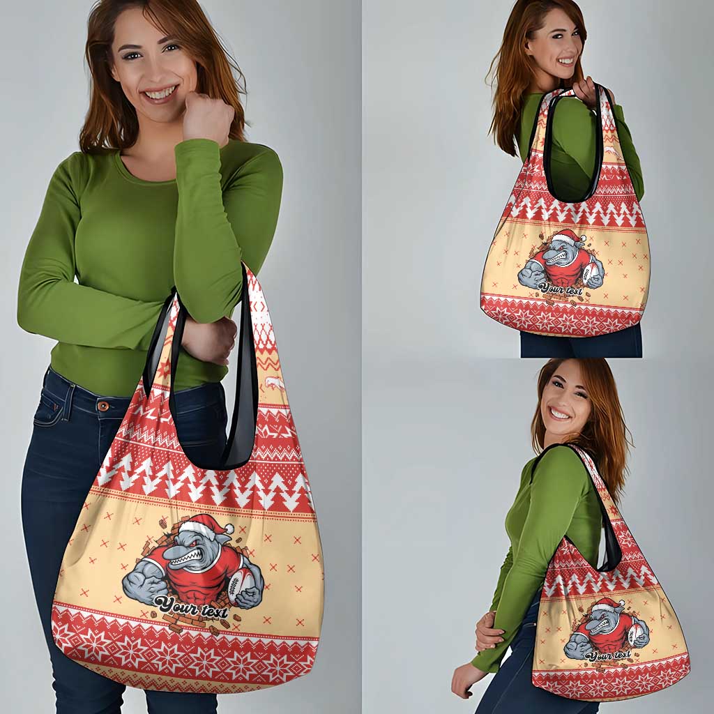 Redcliffe Strong Dolphins Personalised Grocery Bag Christmas Rugby League Spirit - Aussie Hoodie