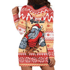 Redcliffe Strong Dolphins Personalised Hoodie Dress Christmas Rugby League Spirit - Aussie Hoodie