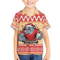 Redcliffe Strong Dolphins Personalised Kid Hawaiian Shirt Christmas Rugby League Spirit - Aussie Hoodie
