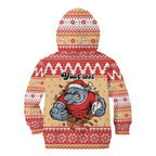 Redcliffe Strong Dolphins Personalised Kid Hoodie Christmas Rugby League Spirit - Aussie Hoodie