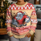 Redcliffe Strong Dolphins Personalised Kid Ugly Christmas Sweater Christmas Rugby League Spirit - Aussie Hoodie