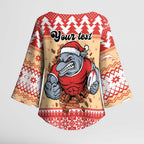 Redcliffe Strong Dolphins Personalised Kimono Sleeve Blouse Christmas Rugby League Spirit - Aussie Hoodie