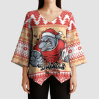 Redcliffe Strong Dolphins Personalised Kimono Sleeve Blouse Christmas Rugby League Spirit - Aussie Hoodie