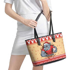 Redcliffe Strong Dolphins Personalised Leather Tote Bag Christmas Rugby League Spirit - Aussie Hoodie