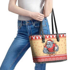Redcliffe Strong Dolphins Personalised Leather Tote Bag Christmas Rugby League Spirit - Aussie Hoodie