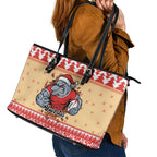Redcliffe Strong Dolphins Personalised Leather Tote Bag Christmas Rugby League Spirit - Aussie Hoodie